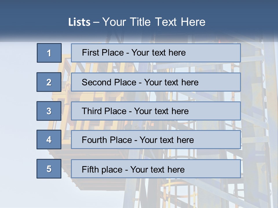 A Crane Is Lifting A Piece Of Metal PowerPoint Template