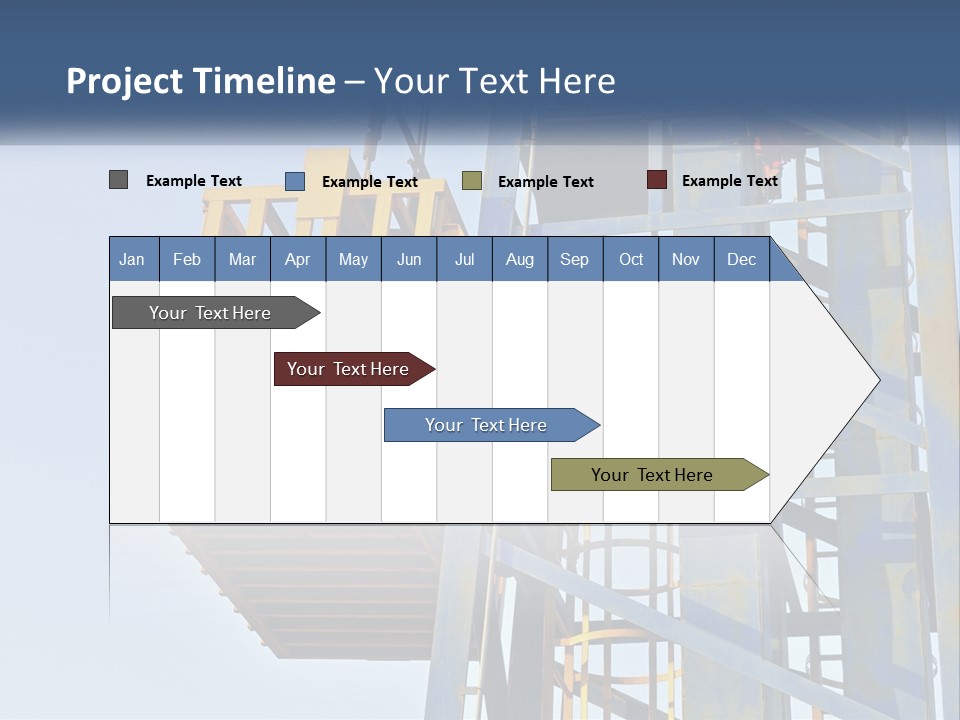 A Crane Is Lifting A Piece Of Metal PowerPoint Template
