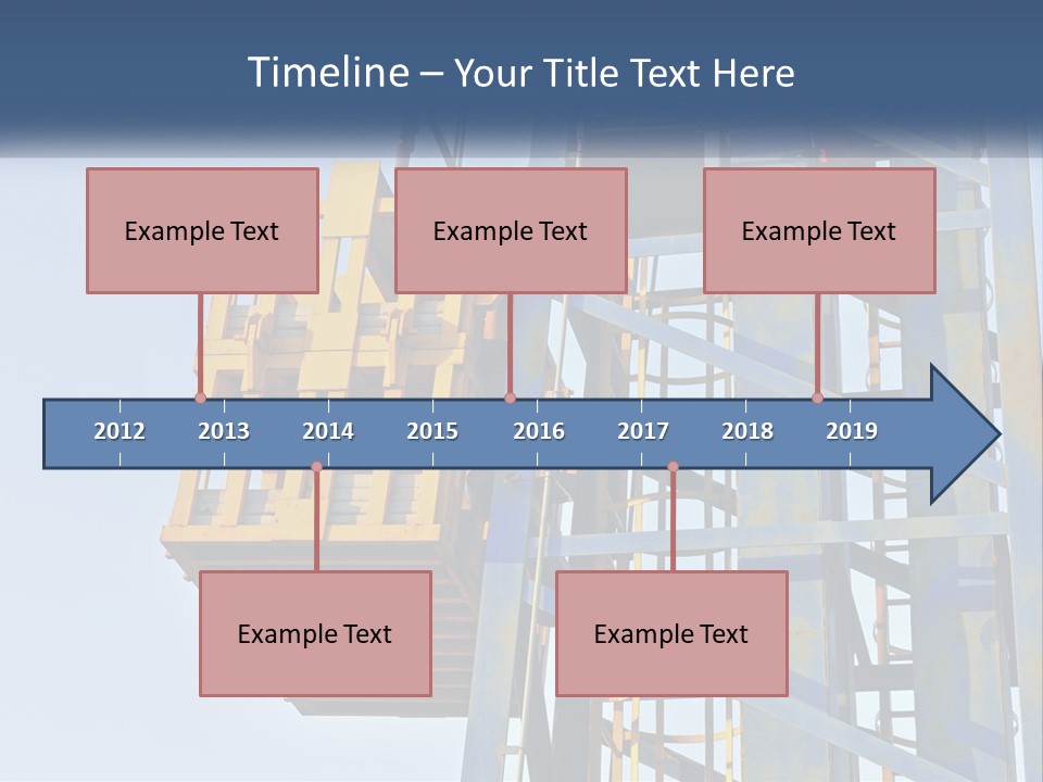 A Crane Is Lifting A Piece Of Metal PowerPoint Template