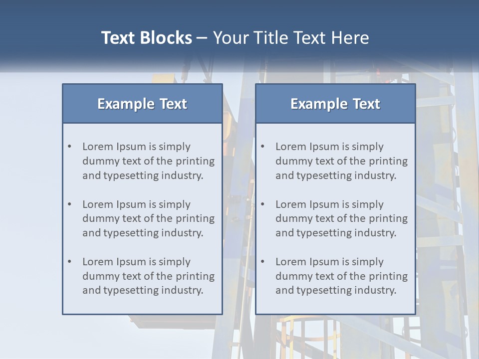 A Crane Is Lifting A Piece Of Metal PowerPoint Template