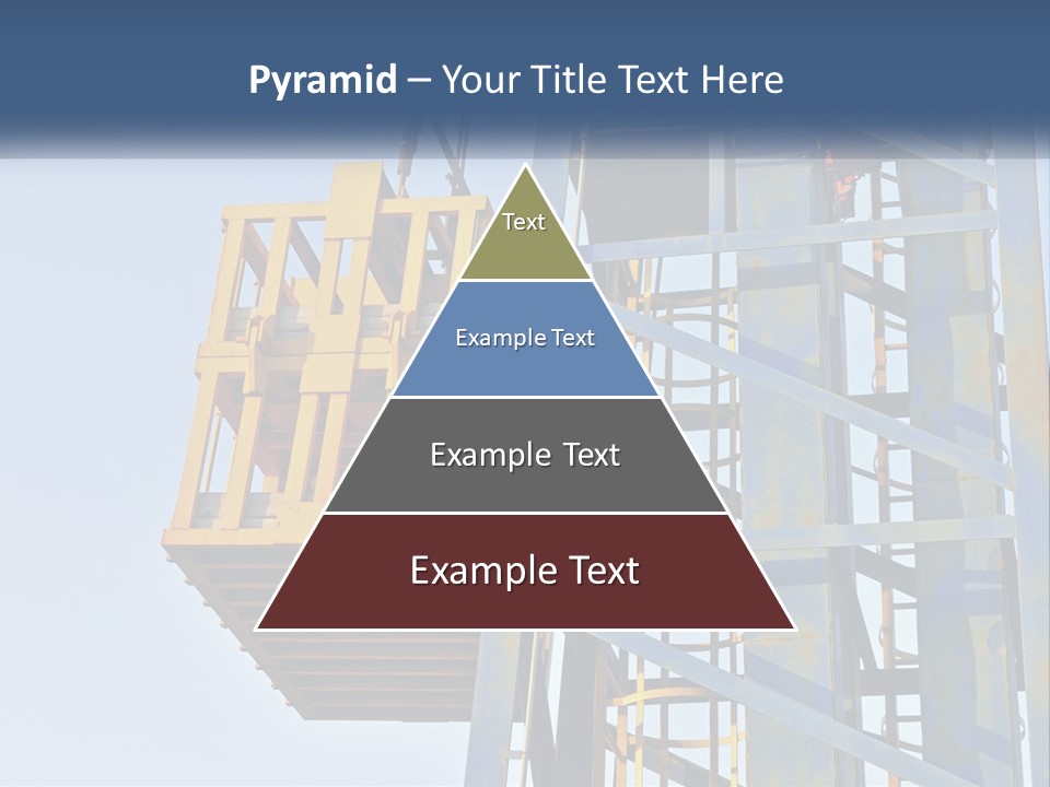 A Crane Is Lifting A Piece Of Metal PowerPoint Template