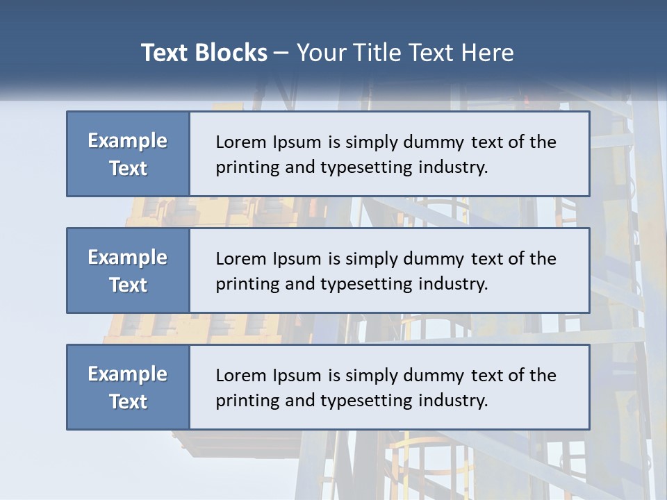 A Crane Is Lifting A Piece Of Metal PowerPoint Template