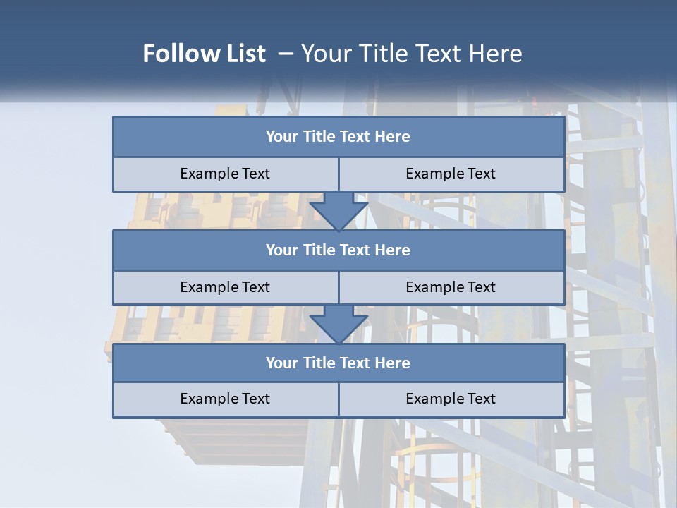 A Crane Is Lifting A Piece Of Metal PowerPoint Template
