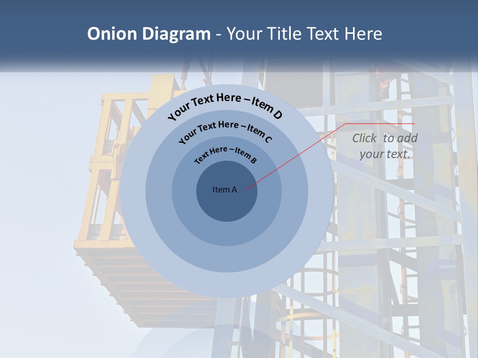 A Crane Is Lifting A Piece Of Metal PowerPoint Template
