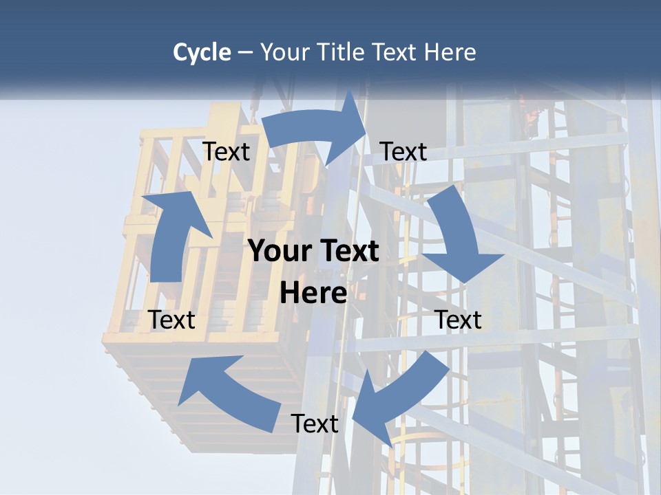 A Crane Is Lifting A Piece Of Metal PowerPoint Template