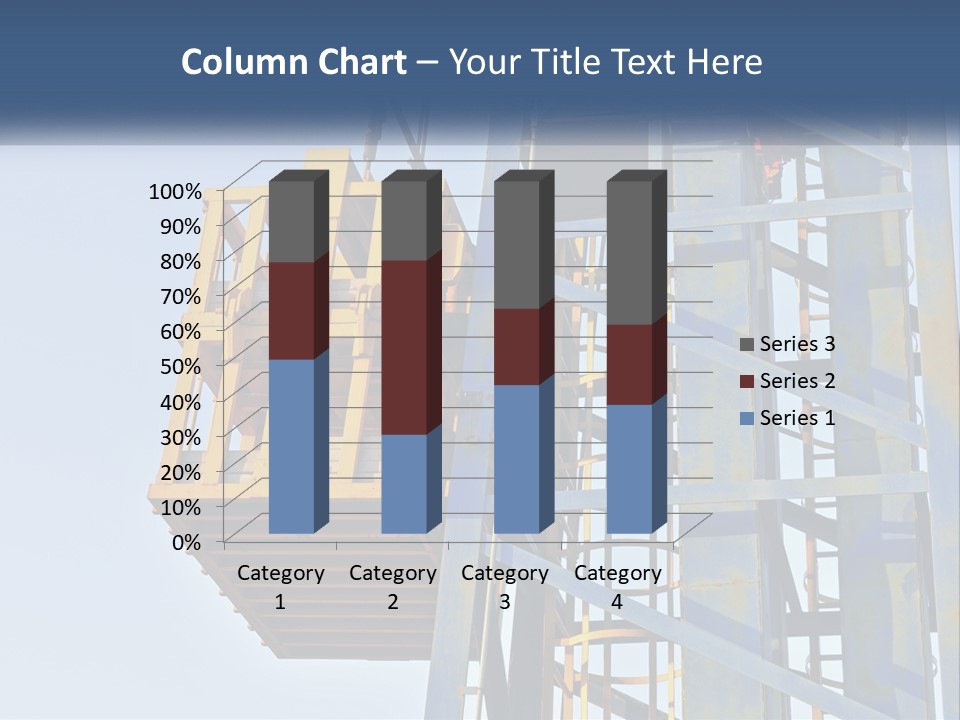 A Crane Is Lifting A Piece Of Metal PowerPoint Template