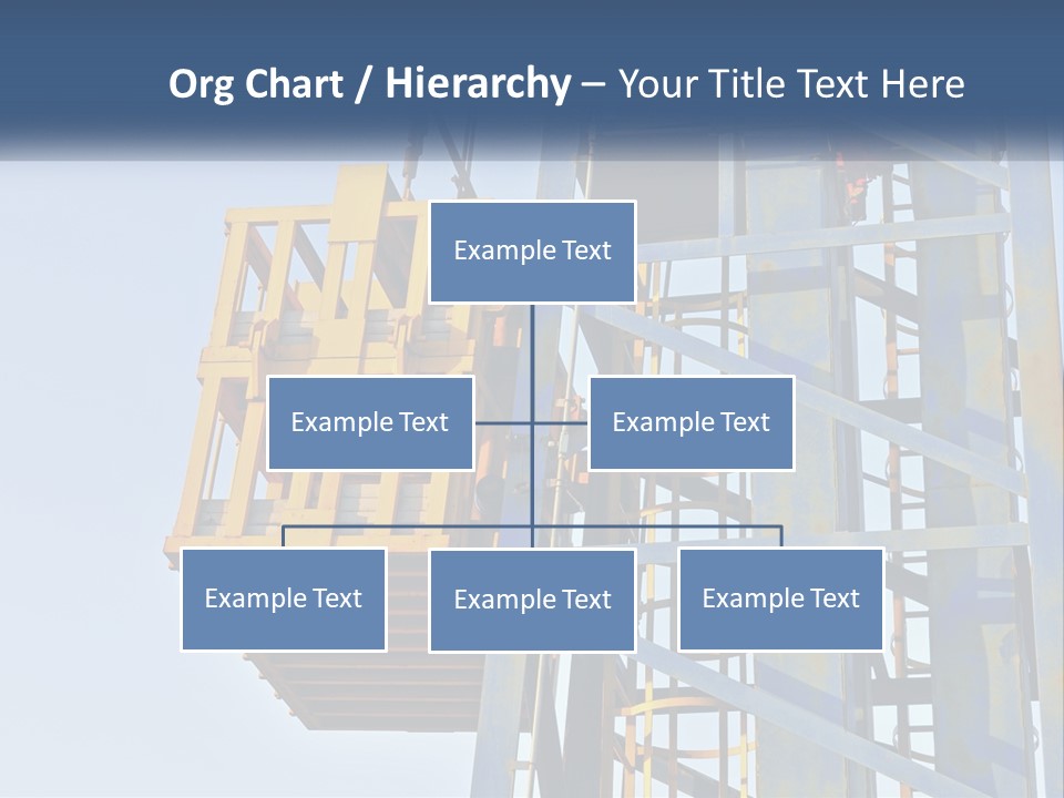A Crane Is Lifting A Piece Of Metal PowerPoint Template