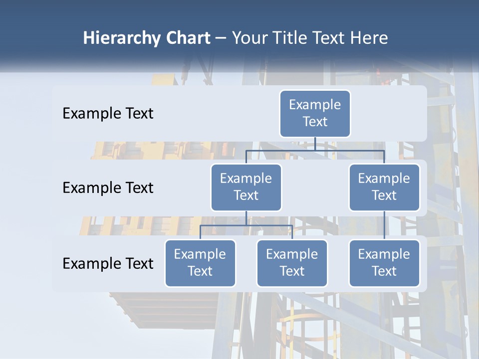 A Crane Is Lifting A Piece Of Metal PowerPoint Template