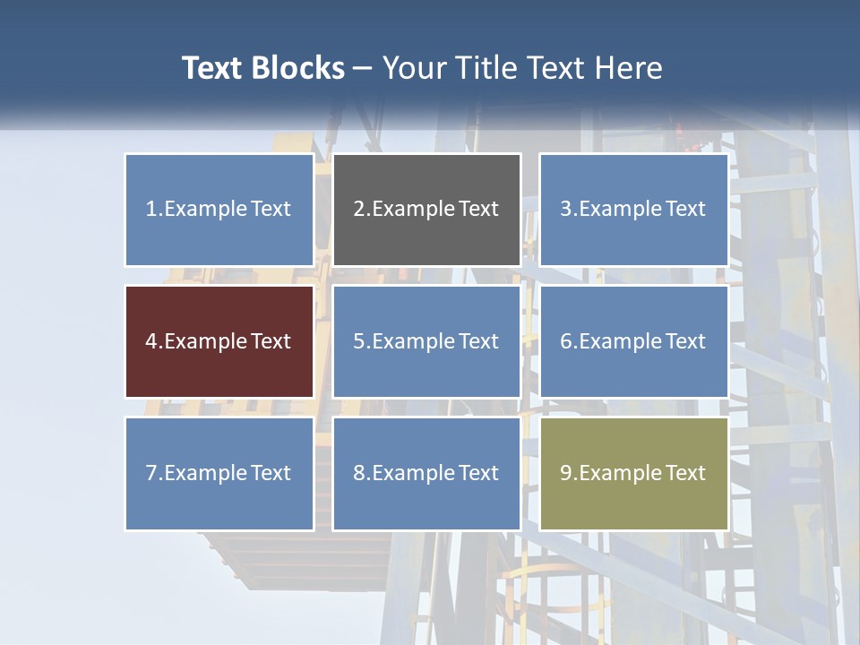 A Crane Is Lifting A Piece Of Metal PowerPoint Template