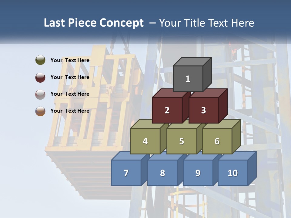 A Crane Is Lifting A Piece Of Metal PowerPoint Template