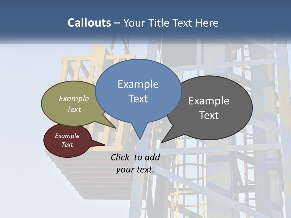 A Crane Is Lifting A Piece Of Metal PowerPoint Template