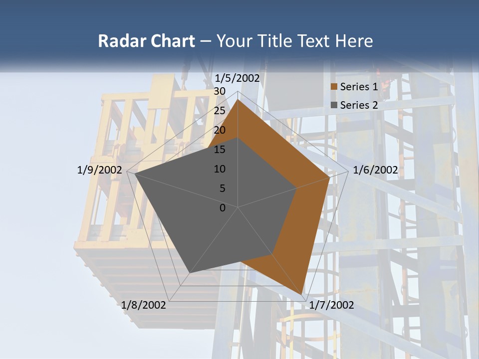 A Crane Is Lifting A Piece Of Metal PowerPoint Template