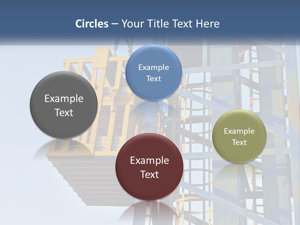 A Crane Is Lifting A Piece Of Metal PowerPoint Template