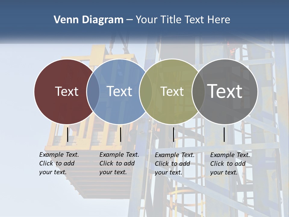 A Crane Is Lifting A Piece Of Metal PowerPoint Template