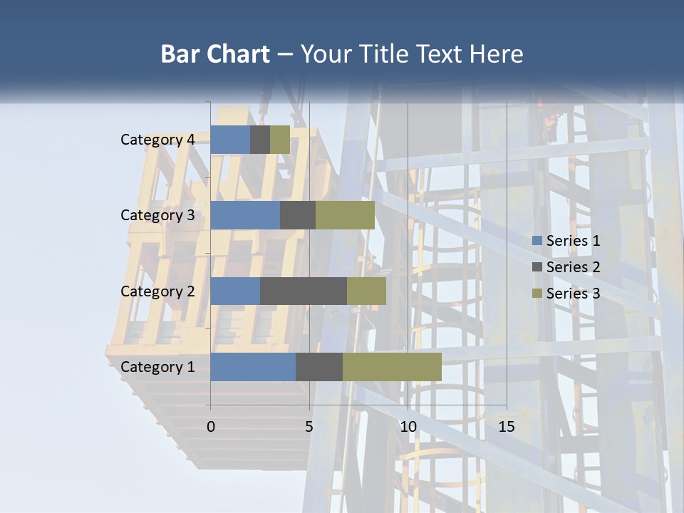 A Crane Is Lifting A Piece Of Metal PowerPoint Template