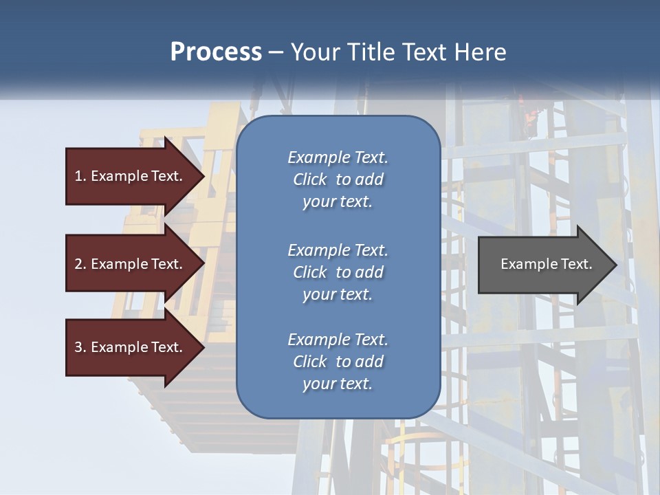 A Crane Is Lifting A Piece Of Metal PowerPoint Template