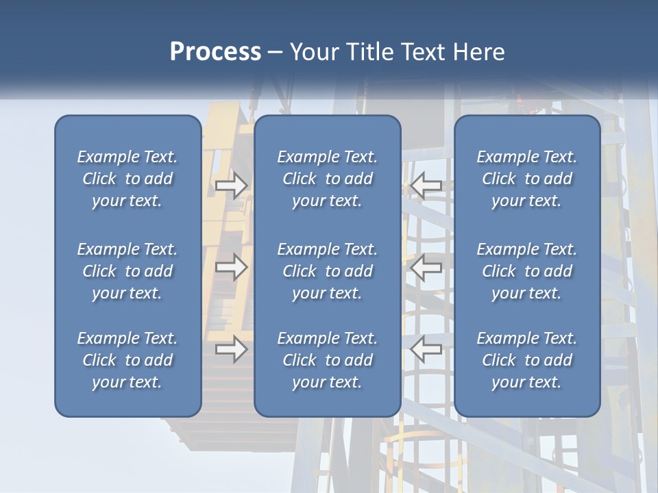 A Crane Is Lifting A Piece Of Metal PowerPoint Template