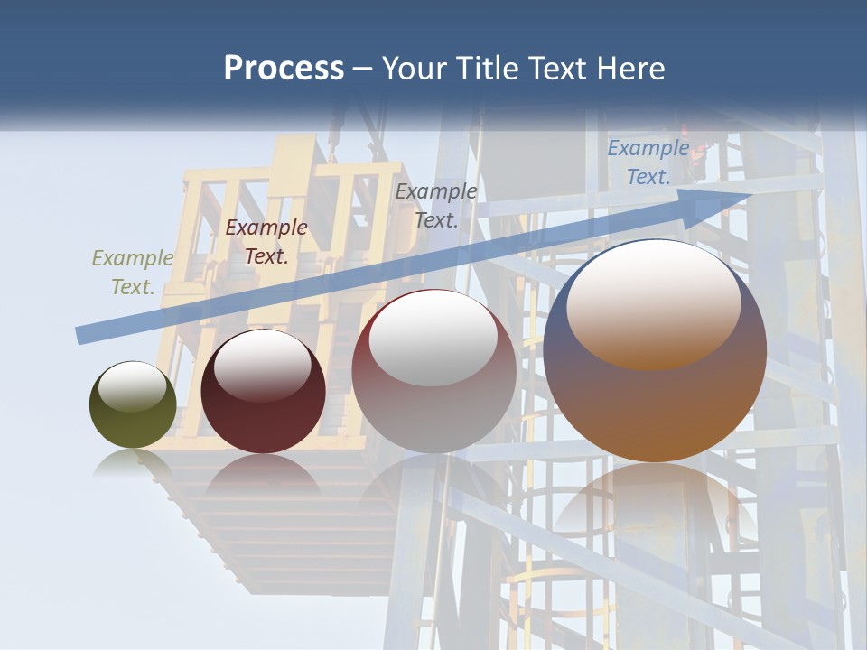 A Crane Is Lifting A Piece Of Metal PowerPoint Template