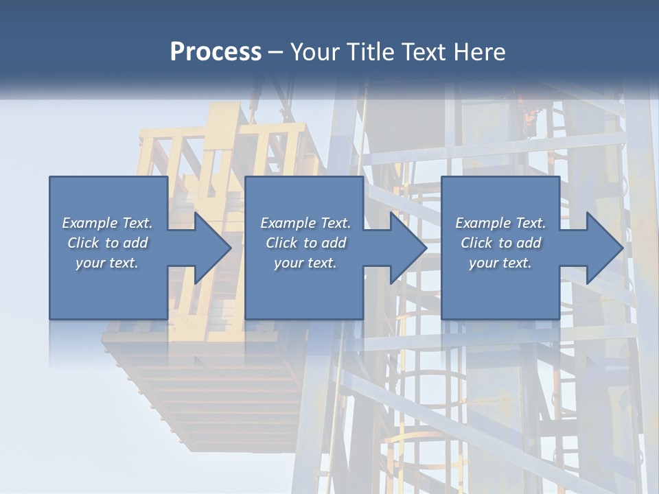 A Crane Is Lifting A Piece Of Metal PowerPoint Template