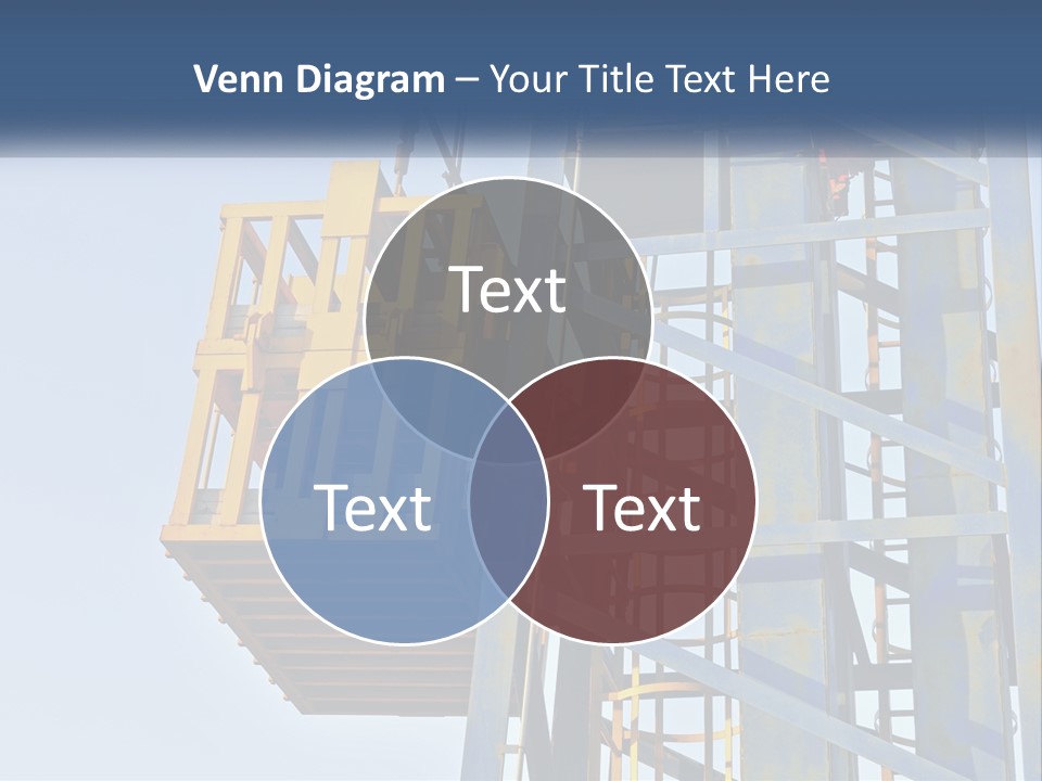 A Crane Is Lifting A Piece Of Metal PowerPoint Template