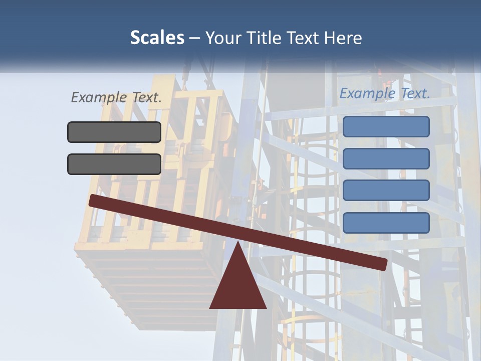 A Crane Is Lifting A Piece Of Metal PowerPoint Template