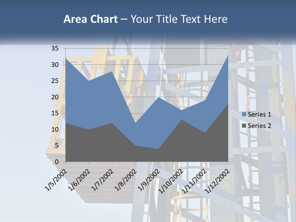 A Crane Is Lifting A Piece Of Metal PowerPoint Template
