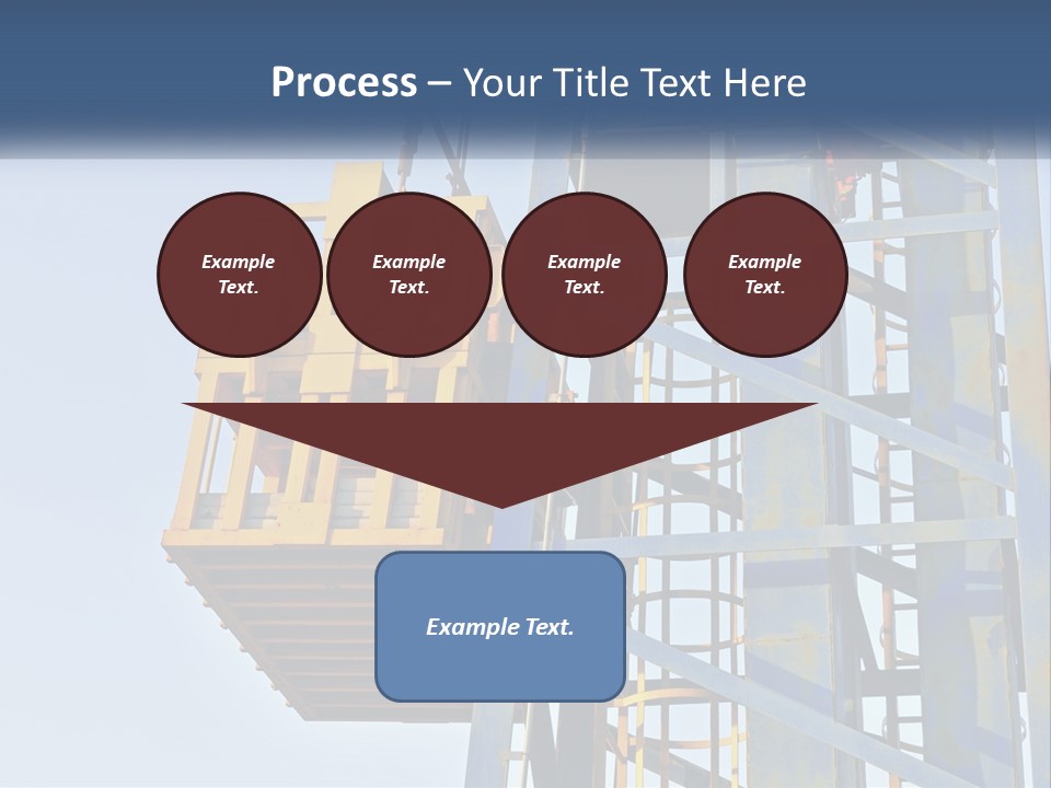 A Crane Is Lifting A Piece Of Metal PowerPoint Template