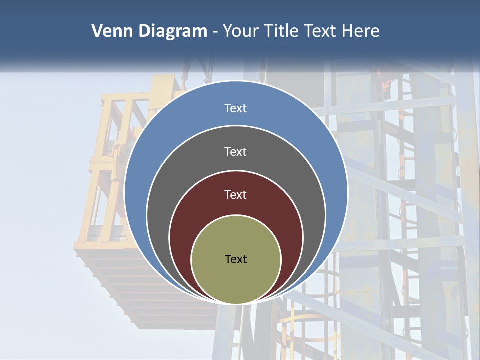 A Crane Is Lifting A Piece Of Metal PowerPoint Template