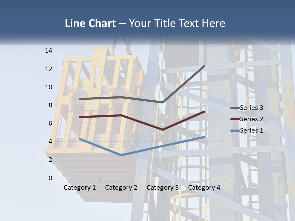 A Crane Is Lifting A Piece Of Metal PowerPoint Template