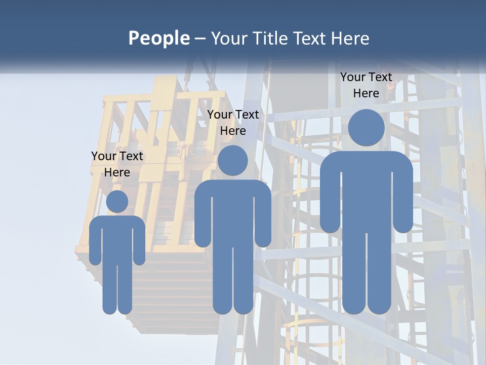 A Crane Is Lifting A Piece Of Metal PowerPoint Template