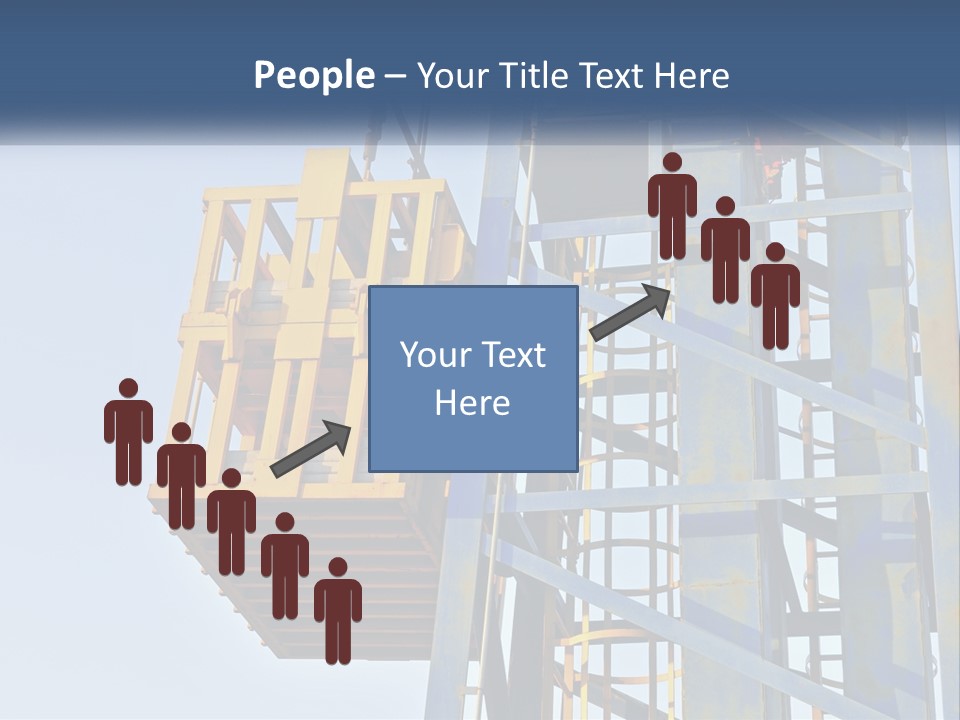 A Crane Is Lifting A Piece Of Metal PowerPoint Template