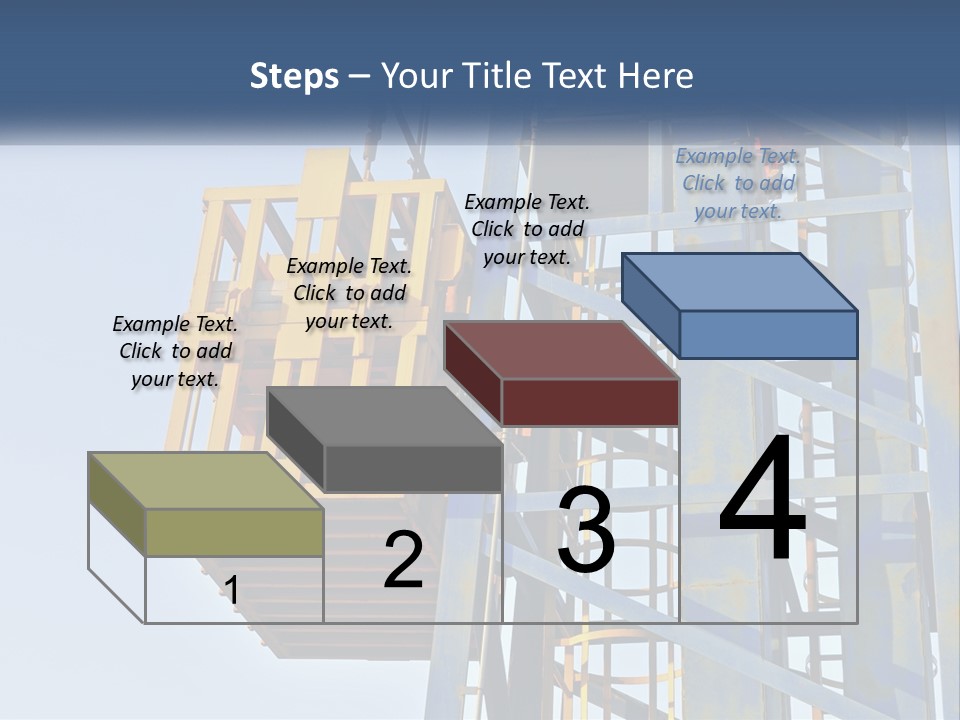 A Crane Is Lifting A Piece Of Metal PowerPoint Template