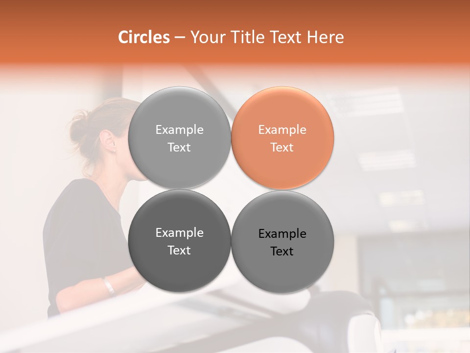 A Woman Speaking At A Podium With A Microphone PowerPoint Template