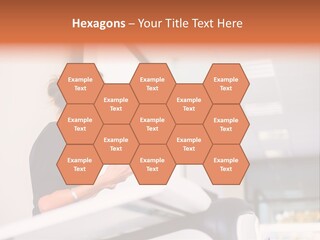 A Woman Speaking At A Podium With A Microphone PowerPoint Template