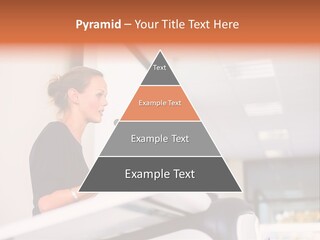 A Woman Speaking At A Podium With A Microphone PowerPoint Template