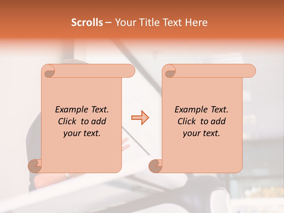 A Woman Speaking At A Podium With A Microphone PowerPoint Template