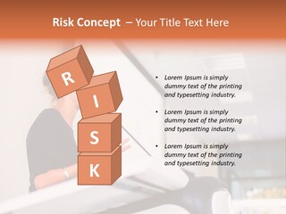 A Woman Speaking At A Podium With A Microphone PowerPoint Template