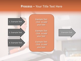 A Woman Speaking At A Podium With A Microphone PowerPoint Template