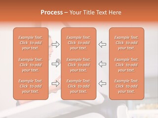 A Woman Speaking At A Podium With A Microphone PowerPoint Template