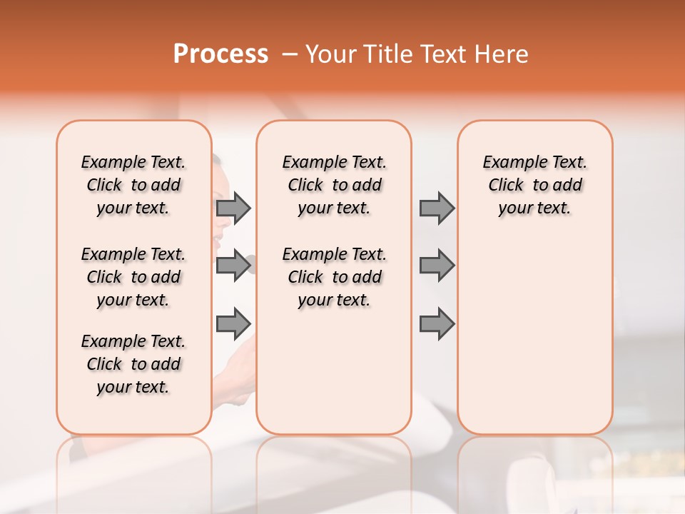 A Woman Speaking At A Podium With A Microphone PowerPoint Template