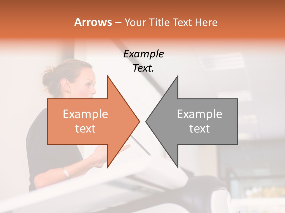 A Woman Speaking At A Podium With A Microphone PowerPoint Template