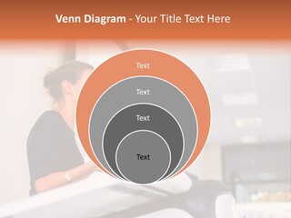 A Woman Speaking At A Podium With A Microphone PowerPoint Template