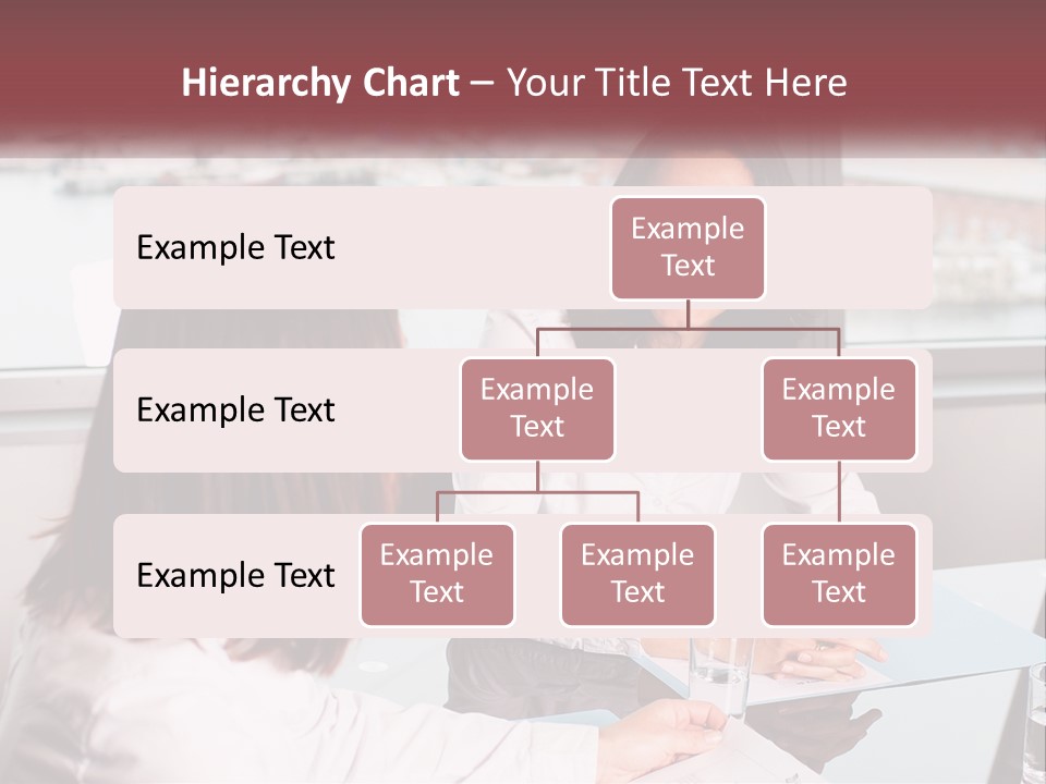 Two Women Sitting At A Table Talking To Each Other PowerPoint Template