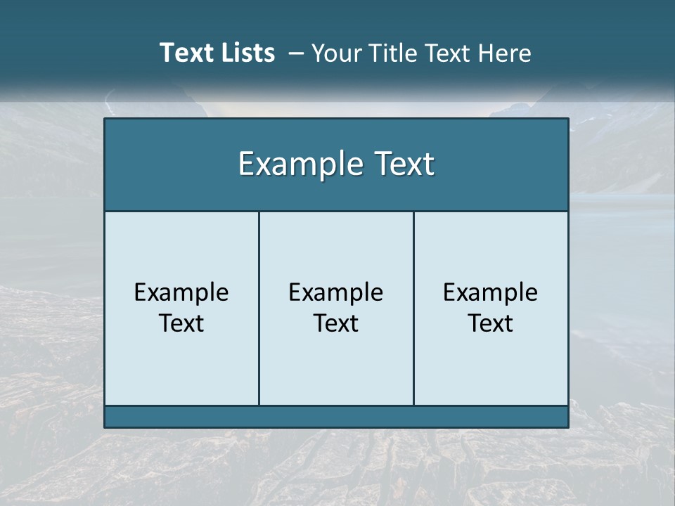 A Large Body Of Water With Mountains In The Background PowerPoint Template