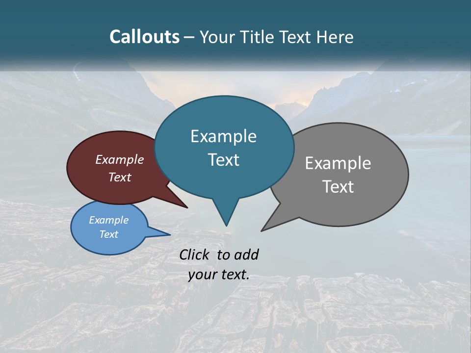 A Large Body Of Water With Mountains In The Background PowerPoint Template