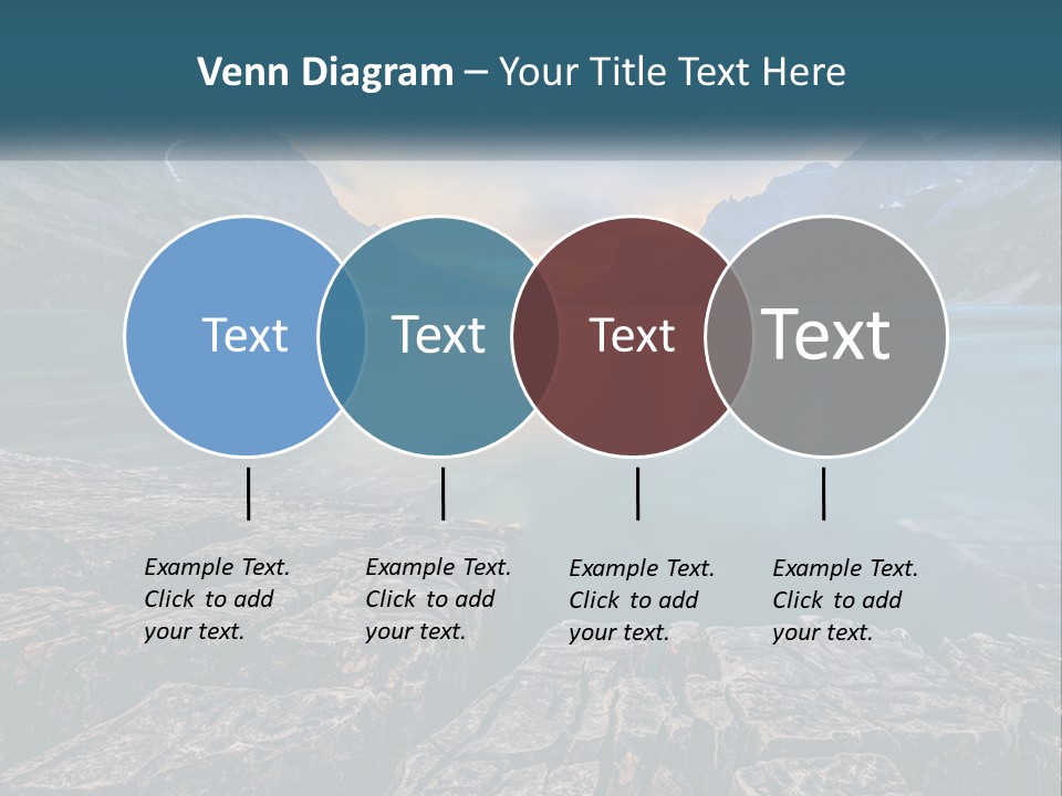 A Large Body Of Water With Mountains In The Background PowerPoint Template