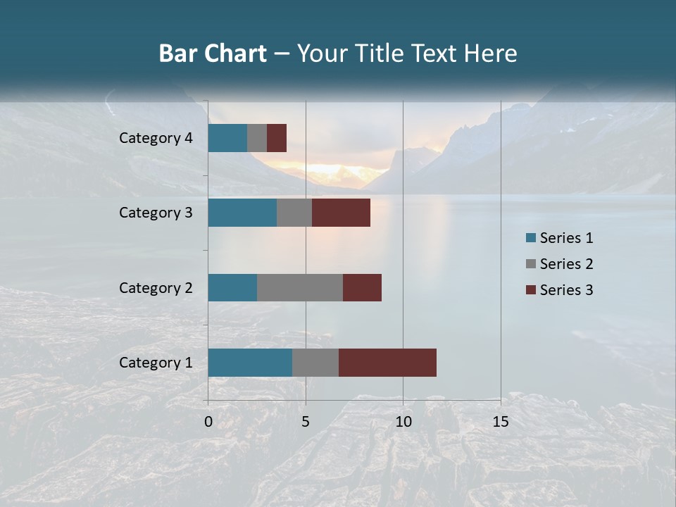 A Large Body Of Water With Mountains In The Background PowerPoint Template