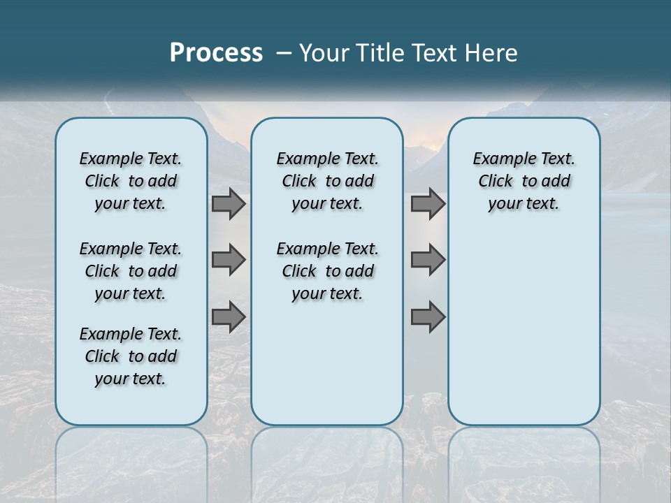 A Large Body Of Water With Mountains In The Background PowerPoint Template