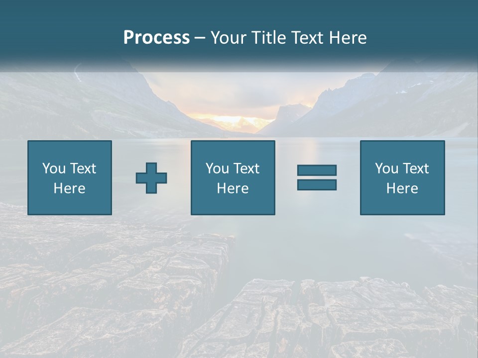 A Large Body Of Water With Mountains In The Background PowerPoint Template