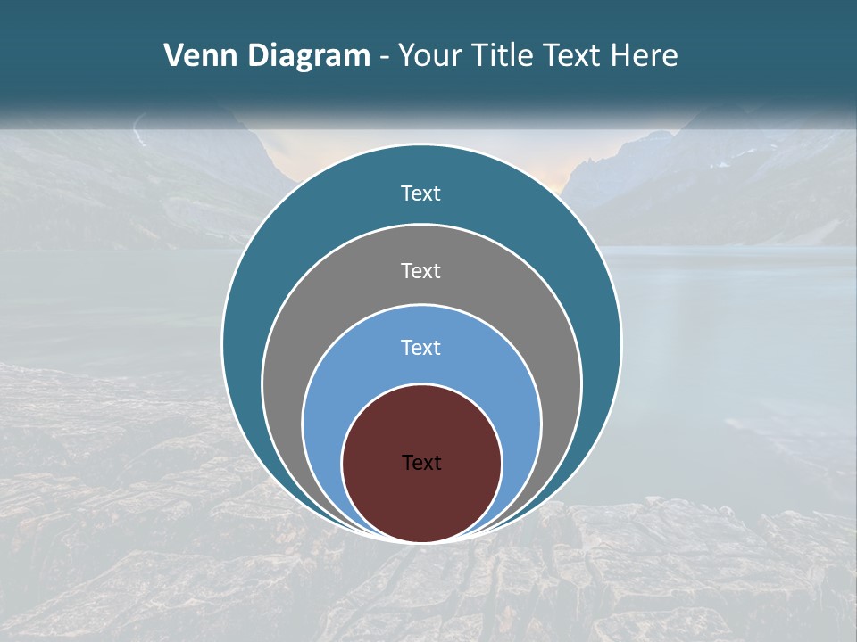 A Large Body Of Water With Mountains In The Background PowerPoint Template